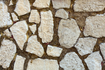 part of a stone wall, for background or texture.