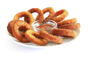 Deep fried onion rings