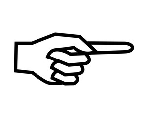 Hand Pointing Symbol