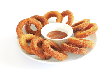 Deep fried onion rings