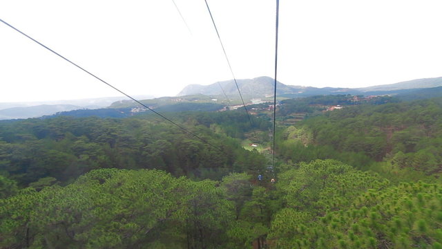 Cableway in Da lat Vietnam