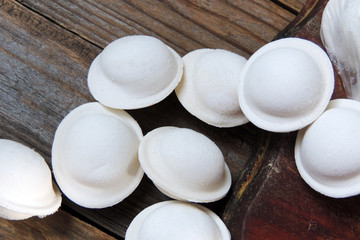 Frozen semi-prepared foods