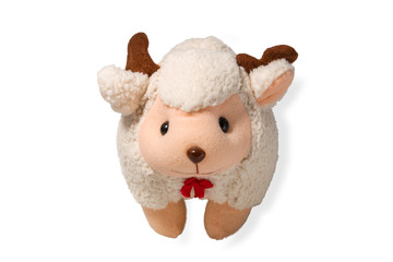 Sheep Doll Isolated on White