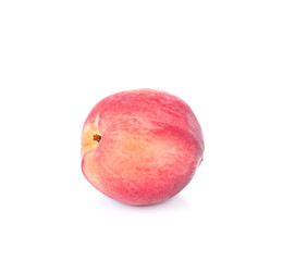 peach fruit on white background