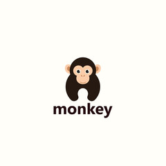 Vector illustration of monkey. - 97882541