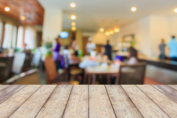cafe restaurant blur background with bokeh