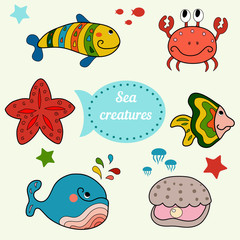Cute sea creatures.