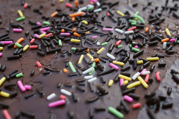 chocolate cake background.