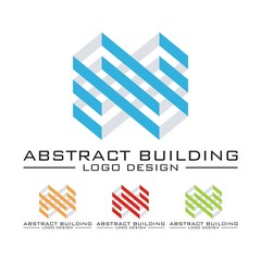 Abstract Building Logo Sample, Vector Illustration