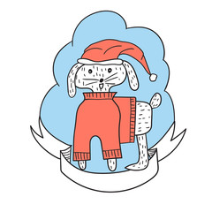 Vector Christmas Greeting Card