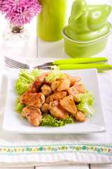 Chicken breast bites