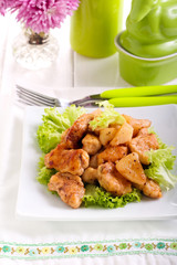 Chicken breast bites