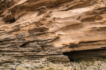 Rocks on the banks of Atlantic Ocean