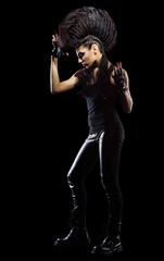 Punk rock musician isolated