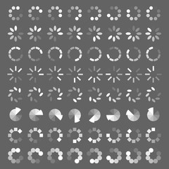 Progress loading bar. Gray background