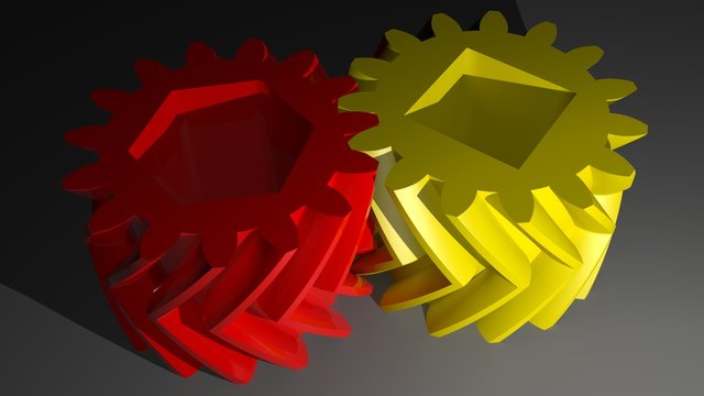 Double helical gears