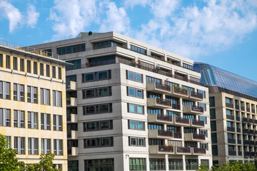 Some modern office buildings seen in Berlin