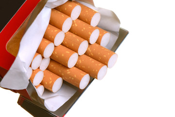 Zigarette in Zigarettenpackung