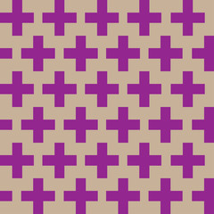Seamless Cross Pattern, vector illustration