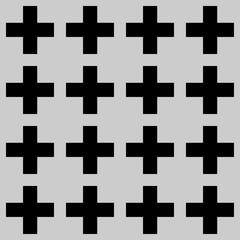 Seamless Cross Pattern, vector illustration