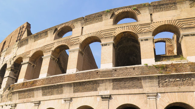 The Great Colosseum (Coliseum, Colosseo) of Rome, Italy