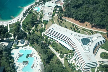 Foto auf Acrylglas Luftbild Aerial view. Istria in Croatia.