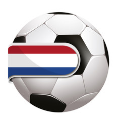 Obraz premium Ball with Dutch flag