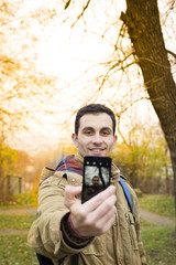 Young Student selfie