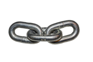 Metal chain link