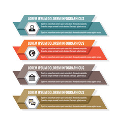 Infographic business concept - colored horizontal vector banners. Infographic template. Infographics design elements.