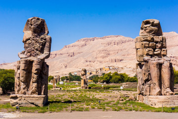 The Colossi of Memnon, Luxor, Egypt