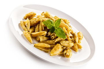 Pasta with pesto sauce