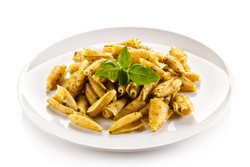 Pasta with pesto sauce