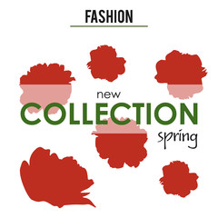 Fashion collection spring season vector