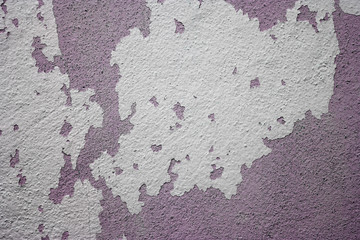 grunge peeling painted concrete wall.