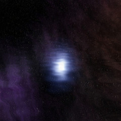 night sky reflected in water