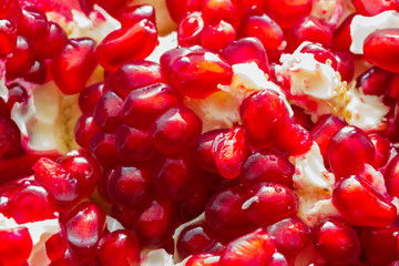 Tasty Pomegranate with its red beans