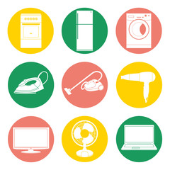 Vector collection of home appliance.