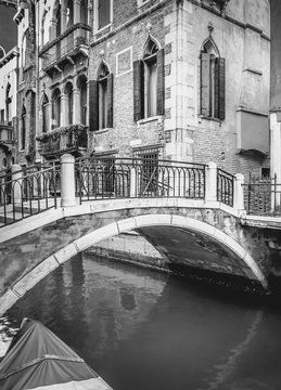 Fototapeta B&W scene from Venice