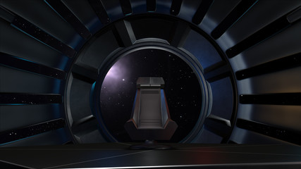 Fototapeta premium Space Throne, ready for comp of your characters.