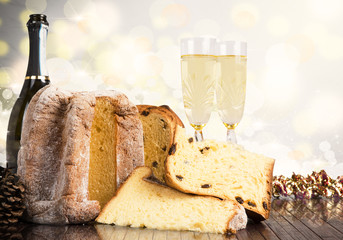 christmas cakes pandoro and panettone