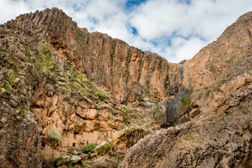 A 12th century grain store or Agadir at the Berber village of Tizgui in the Anti Atlas mountains of Morocco.