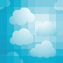 Obraz premium background design with cloudy bright sky