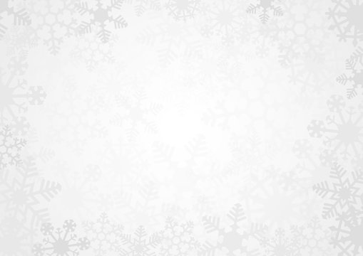 Snowflake Simple Vector Background White