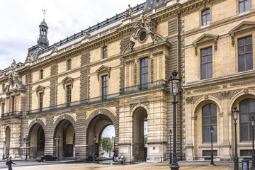 Obraz na płótnie Canvas Louvre Museum - one of world's largest museums. Paris, France.