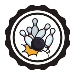 Bowling icons design 