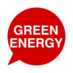 Speech Bubbles green energy