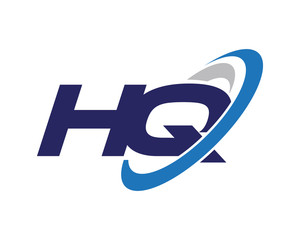 HQ Letter Swoosh Quantum Logo