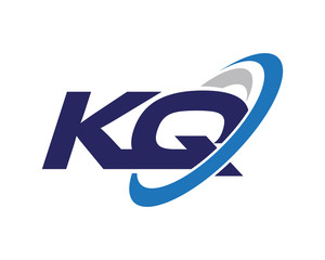KQ Letter Swoosh Quantum Logo