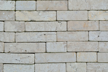 White brick wall texture background.